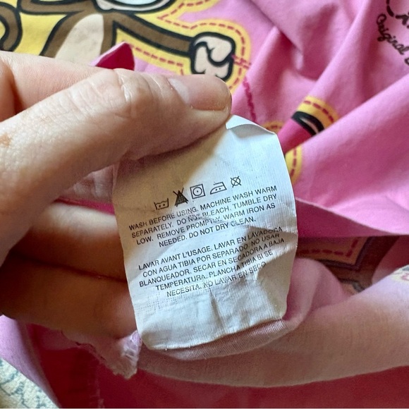 Bobby Jack Original Don't Burst My Bubble Pillow Case 20”x 30” Y2K Pink Monkey - Picture 6 of 7